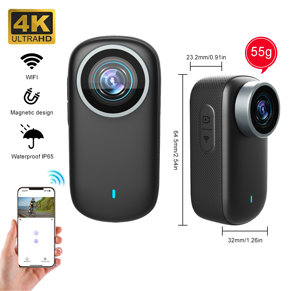 Webcam 4K - واي فاي 4K كاميرا الإبهام الصغيرة
