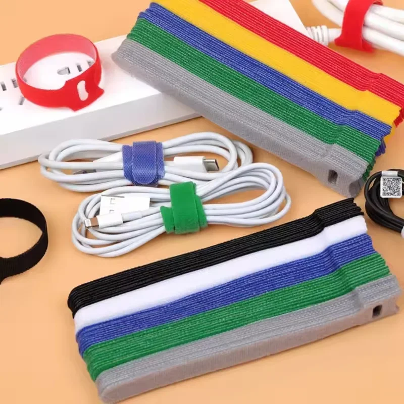 Cable Management Sleeve - 10/30/50 قطعة منظم كابلات USB، أربطة