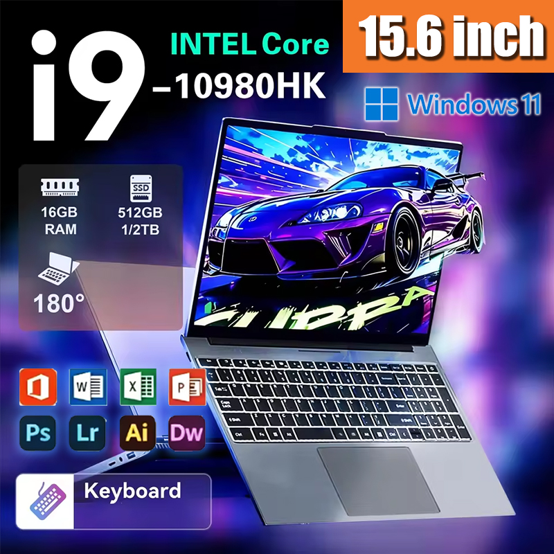 Pc Gaming Notebook - كمبيوتر محمول قوي مقاس 15.6 بوصة