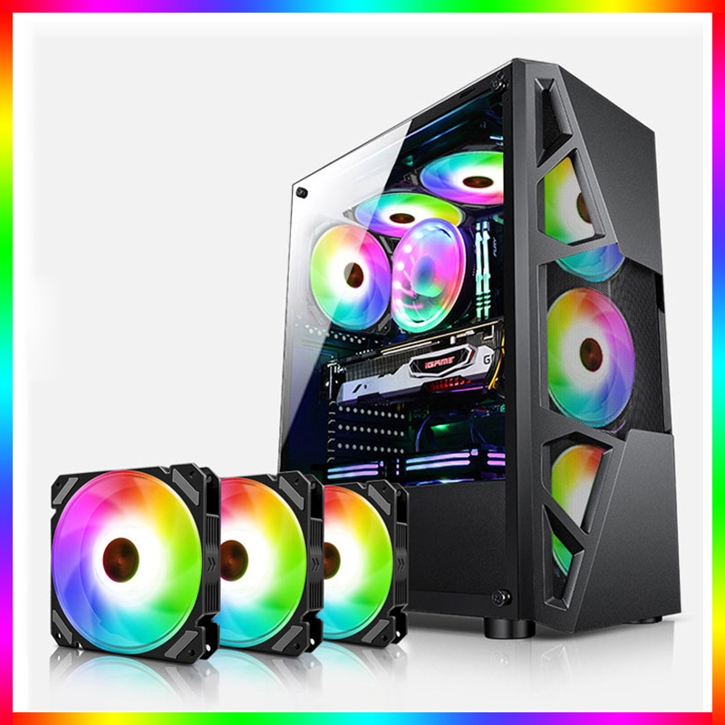 Pc Gaming Case - مروحة كمبيوتر ARGB مقاس 120 مم،