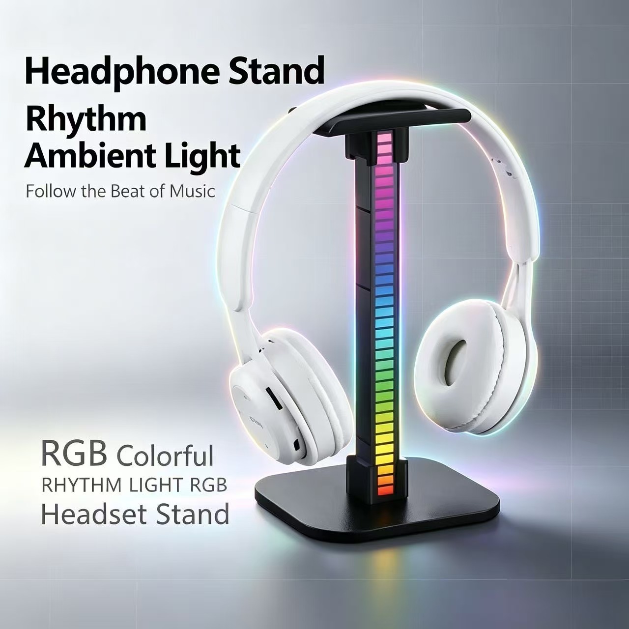 Headset Stand - حامل سماعات ألعاب USB مع إضاءة