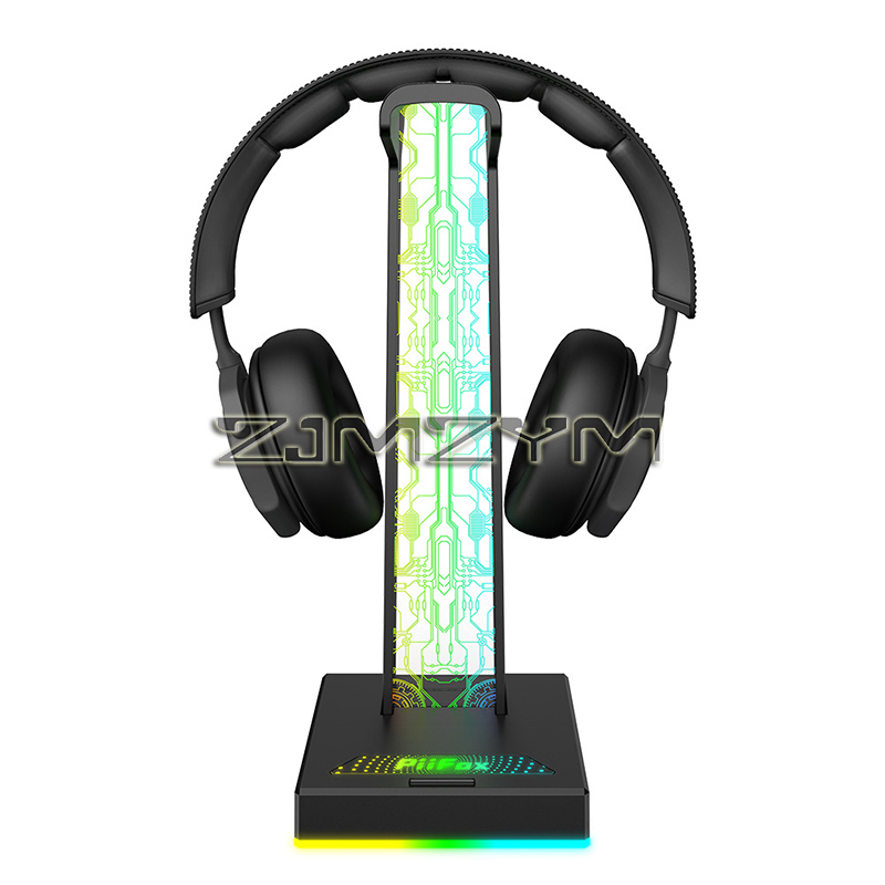 RGB سماعة الألعاب حامل المزدوج - مراجعة Gaming Headset وسعره