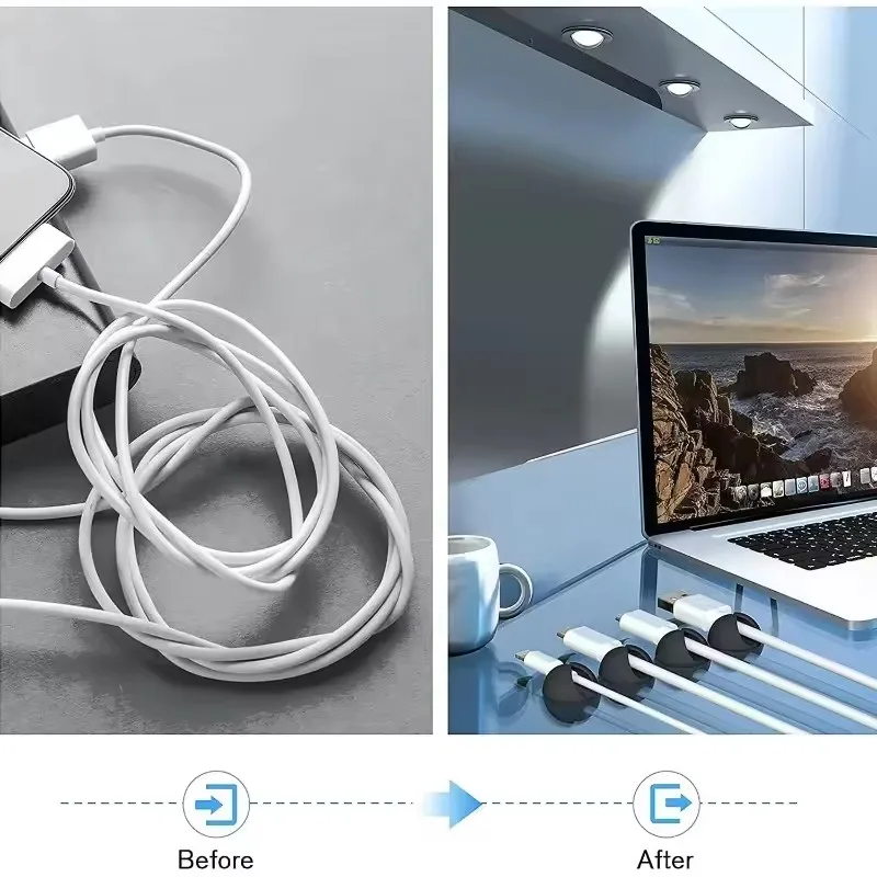 5/50 قطعة مشبك كابل اللفاف الم - مراجعة Cable Management Sleeve وسعره