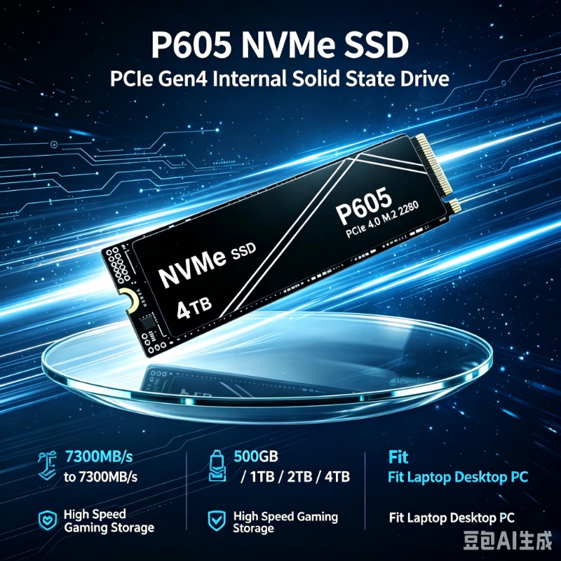 قرص SSD NVMe عالي السرعة P605  - مراجعة Pc Gaming Upgrades وسعره
