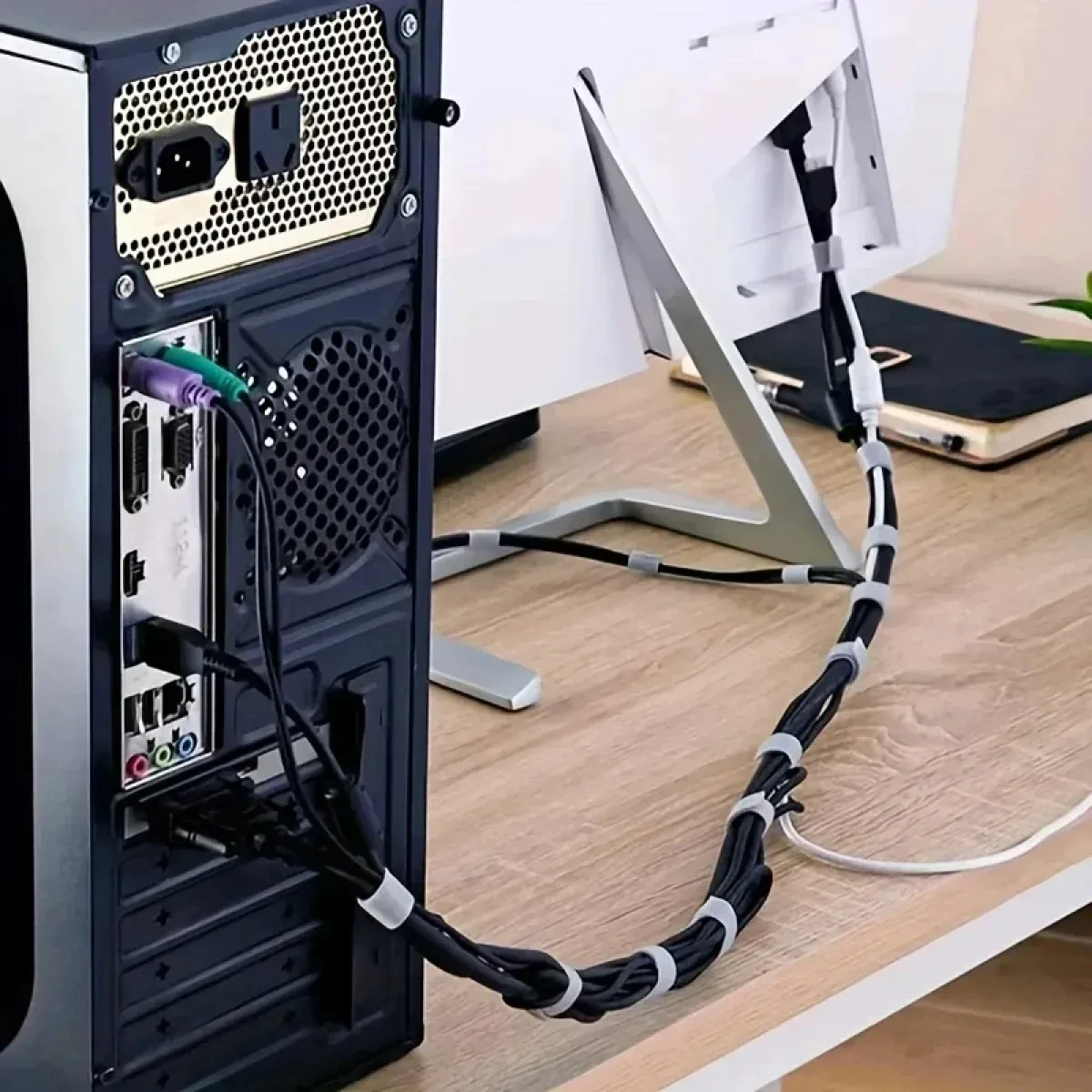3M هوك وحلقة السحابة منظم الكا - مراجعة Cable Management Sleeve وسعره