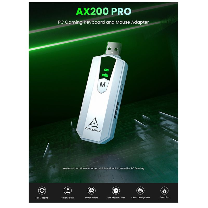 محول AIMZENIX AX200PRO لألعاب  - مراجعة Pc Gaming Essentials وسعره
