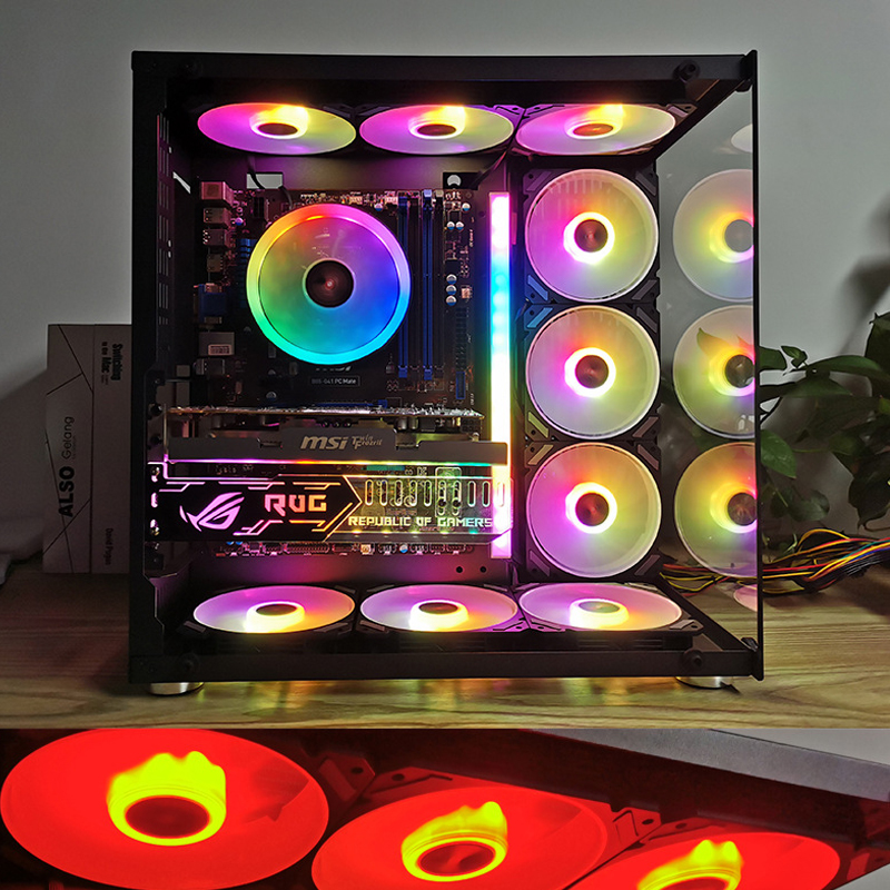 مروحة كمبيوتر ARGB مقاس 120 مم - مراجعة Pc Gaming Case وسعره