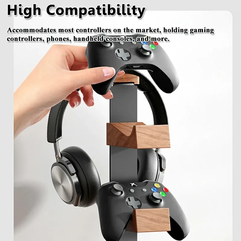 حامل خشبي متعدد الوظائف لسماعا - مراجعة Headset Stand وسعره